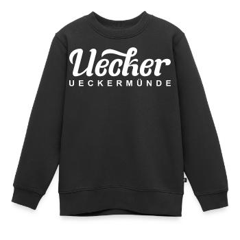 Uecker – UECKERMÜNDE - Sweat Premium enfant bio - noir - Devant - AI Model Kid Female (0cm)