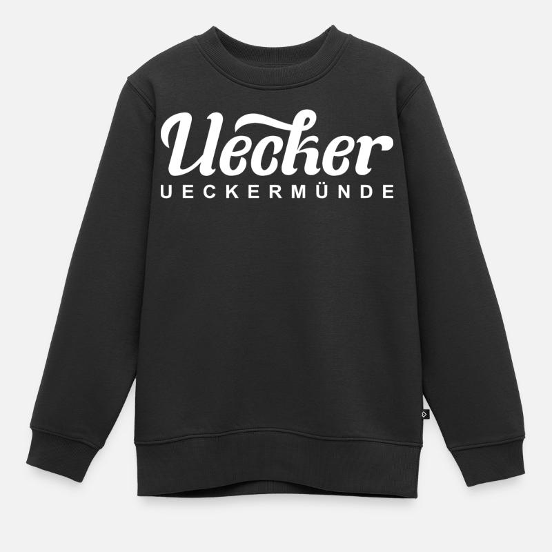 Uecker – UECKERMÜNDE - Sweat Premium enfant bio - noir