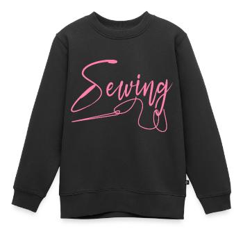 Couture Couture Couture Couturière Tailleurs Couturière - Sweat Premium enfant bio - noir - Devant - AI Model Kid Female (0cm)