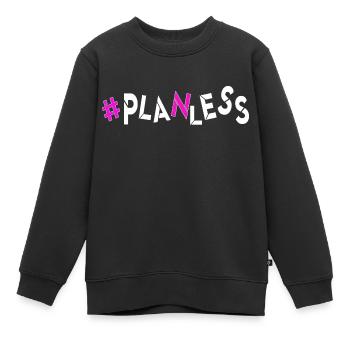 heute keine Idee kein Plan Ahnungslos planlos - Kinder Premium Organic Sweatshirt - Schwarz - Vorne - AI Model Kid Female (0cm)