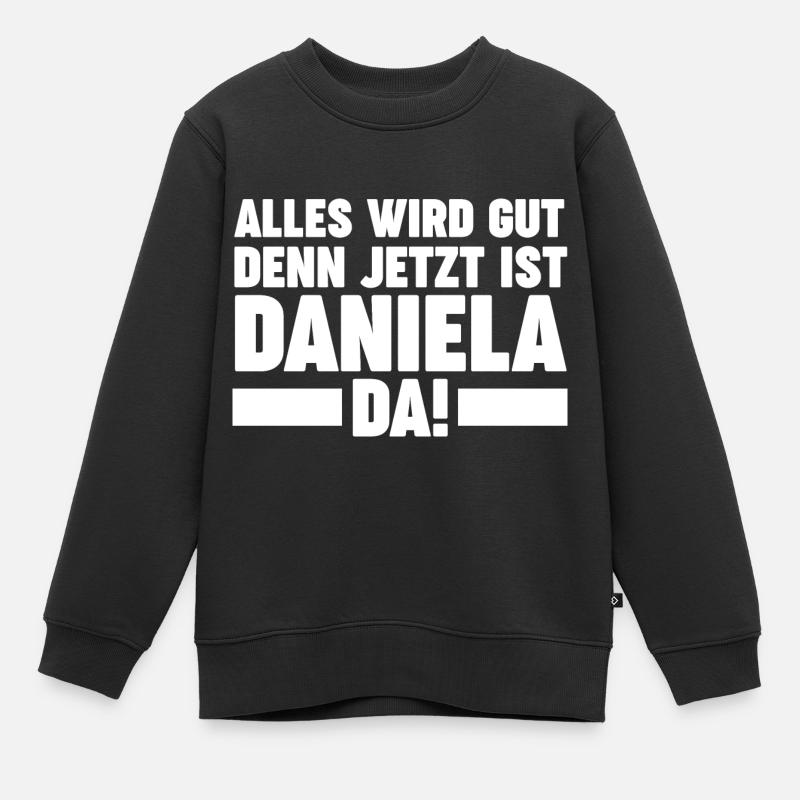 Daniela - Kinder Premium Organic Sweatshirt - Schwarz
