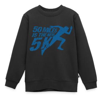 Ultralauf Ultramarathonläufer Ultramarathon Gesche - Kinder Premium Organic Sweatshirt - Schwarz - Vorne - AI Model Kid Female (0cm)