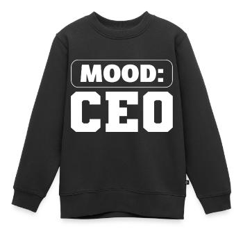 Lustiger Manager Hausmeister in einem Hotel - Kinder Premium Organic Sweatshirt - Schwarz - Vorne - AI Model Kid Female (0cm)