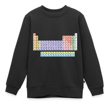 tableau périodique - Sweat Premium enfant bio - noir - Devant - AI Model Kid Female (0cm)
