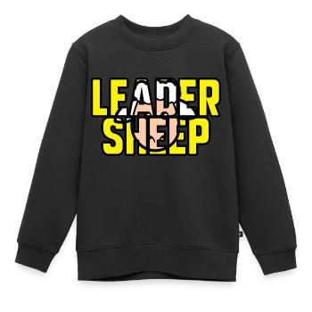 Leader sheep - Sweat Premium enfant bio - noir - Devant - AI Model Kid Female (0cm)