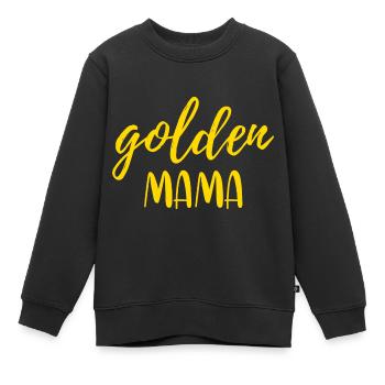 Golden Retriever - Sweat Premium enfant bio - noir - Devant - AI Model Kid Female (0cm)