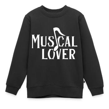 Musical Liebhaber Festival Musicals Musik Fest - Kinder Premium Organic Sweatshirt - Schwarz - Vorne - AI Model Kid Female (0cm)