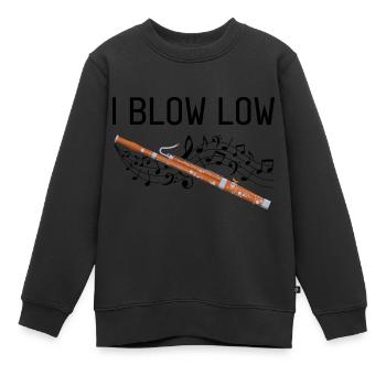 Orchester und Holzblasinstrument - Kinder Premium Organic Sweatshirt - Schwarz - Vorne - AI Model Kid Female (0cm)