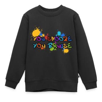 Paintball Paintballer Cadeau - Sweat Premium enfant bio - noir - Devant - AI Model Kid Female (0cm)