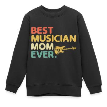 Beste Musikerin Mutter aller Zeiten Bassist Bassist - Kinder Premium Organic Sweatshirt - Schwarz - Vorne - AI Model Kid Female (0cm)