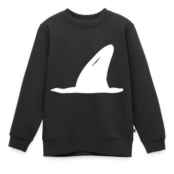 Hai Flosse, Haifischflosse Shirt Shark Kinder Kids - Kinder Premium Organic Sweatshirt - Schwarz - Vorne - AI Model Kid Female (0cm)