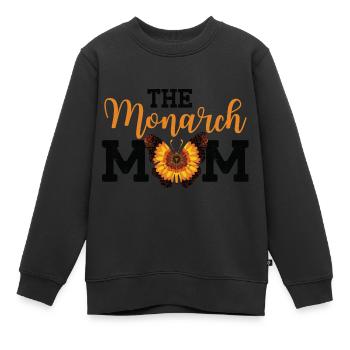 Maman monarque - Sweat Premium enfant bio - noir - Devant - AI Model Kid Female (0cm)
