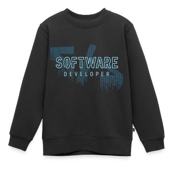 Software Entwickler - Job & Arbeit - Kinder Premium Organic Sweatshirt - Schwarz - Vorne - AI Model Kid Female (0cm)
