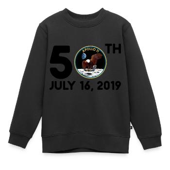 ESA Retro Apollo 11 Rétro Astronaute rétro - Sweat Premium enfant bio - noir - Devant - AI Model Kid Female (0cm)