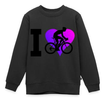 Vélo de route pour femmes Vélo de route Vélo de route Vélo de route - Sweat Premium enfant bio - noir - Devant - AI Model Kid Female (0cm)