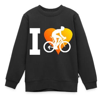 Vélo de route Vélo de route Vélo de route Vélo de route pour femmes - Sweat Premium enfant bio - noir - Devant - AI Model Kid Female (0cm)