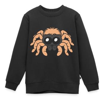 araignée - Sweat Premium enfant bio - noir - Devant - AI Model Kid Female (0cm)