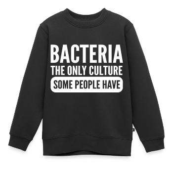 La seule culture. Poison pour personne honnête - Sweat Premium enfant bio - noir - Devant - AI Model Kid Female (0cm)