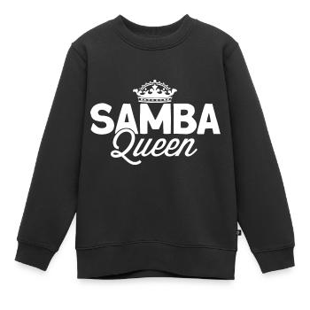 Samba - Kinder Premium Organic Sweatshirt - Schwarz - Vorne - AI Model Kid Female (0cm)