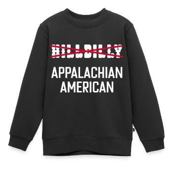 Amerikanischer Hinterwäldler aus den Appalachen - Kinder Premium Organic Sweatshirt - Schwarz - Vorne - AI Model Kid Female (0cm)