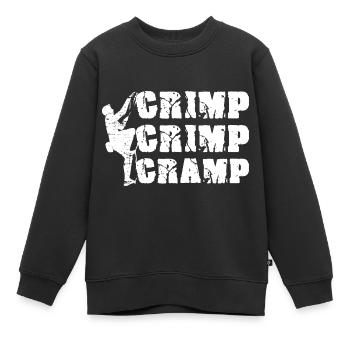 Klettern Bergsport Kletterer - Kinder Premium Organic Sweatshirt - Schwarz - Vorne - AI Model Kid Female (0cm)