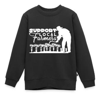 Landwirtschaft - Kinder Premium Organic Sweatshirt - Schwarz - Vorne - AI Model Kid Female (0cm)
