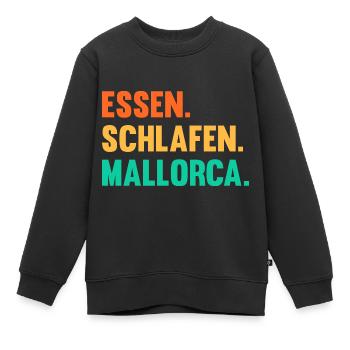 Party Urlaub Mallorca - Kinder Premium Organic Sweatshirt - Schwarz - Vorne - AI Model Kid Female (0cm)