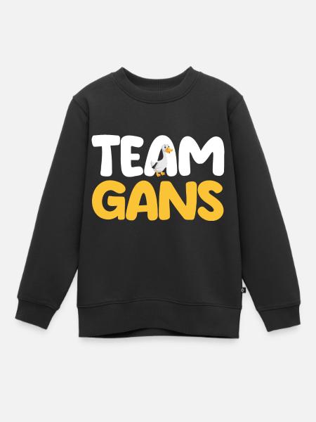 Gans Gänse - Kinder Premium Organic Sweatshirt - Schwarz