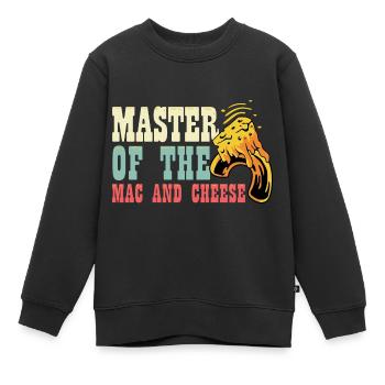 Maccaroni und Käse Food Vlogger Geschenk - Kinder Premium Organic Sweatshirt - Schwarz - Vorne - AI Model Kid Female (0cm)