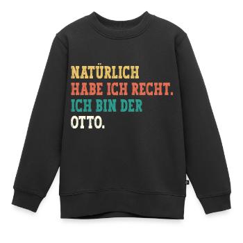 Otto Lustiger Spruch Vorname Name Otto - Kinder Premium Organic Sweatshirt - Schwarz - Vorne - AI Model Kid Female (0cm)