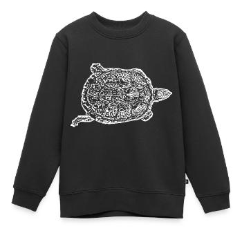Tortue Tortues - Sweat Premium enfant bio - noir - Devant - AI Model Kid Female (0cm)
