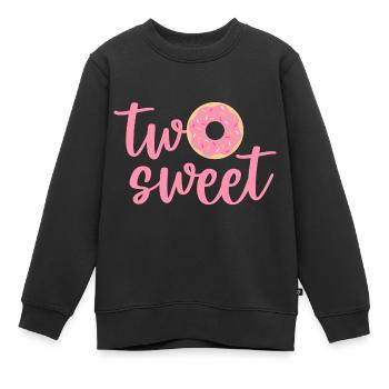 deux Sweet deuxième anniversaire 2 ans cadeau kids - Sweat Premium enfant bio - noir - Devant - AI Model Kid Female (0cm)