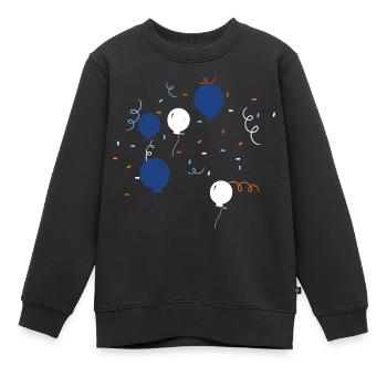 Ballons colorés - Sweat Premium enfant bio - noir - Devant - AI Model Kid Female (0cm)