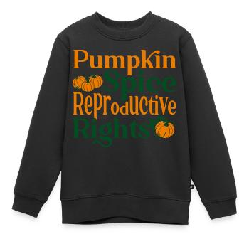 Rechte der Frauen Ermächtigung Feministisch Gesche - Kinder Premium Organic Sweatshirt - Schwarz - Vorne - AI Model Kid Female (0cm)