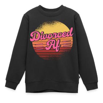 Divorce Divorcé Divorcé Cadeau - Sweat Premium enfant bio - noir - Devant - AI Model Kid Female (0cm)