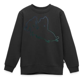 Damen Bob fahren Bobsport Bobbahn Bob Zweierbob - Kinder Premium Organic Sweatshirt - Schwarz - Vorne - AI Model Kid Female (0cm)