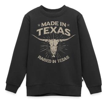 Fabriqué au Texas - Sweat Premium enfant bio - noir - Devant - AI Model Kid Female (0cm)