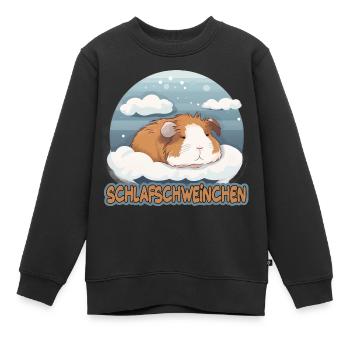 Meerschweinchen Schlafschweinchen - Kinder Premium Organic Sweatshirt - Schwarz - Vorne - AI Model Kid Female (0cm)