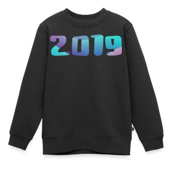 Geburtstagsgeschenk 2019 Jahrgang 2019 Retro 2019 - Kinder Premium Organic Sweatshirt - Schwarz - Vorne - AI Model Kid Female (0cm)