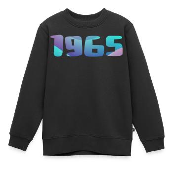 1965 Geburtstagsgeschenk Vintage 1965 Retro 1965 - Kinder Premium Organic Sweatshirt - Schwarz - Vorne - AI Model Kid Female (0cm)