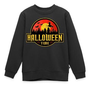 Halloween - Sweat Premium enfant bio - noir - Devant - AI Model Kid Female (0cm)