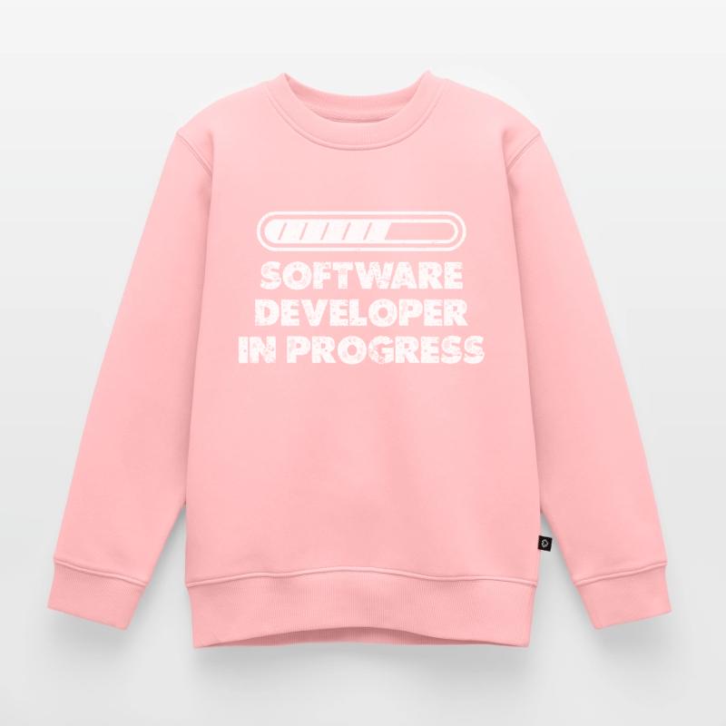 Software Developer In Progress Lovers Computer Kids Premium Organic Sweatshirt