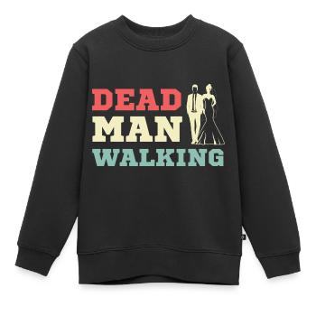 L’homme mort devient un poison comique - Sweat Premium enfant bio - noir - Devant - AI Model Kid Female (0cm)