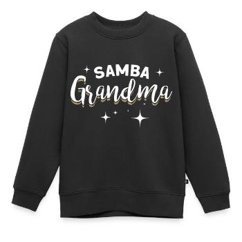 Samba - Kinder Premium Organic Sweatshirt - Schwarz - Vorne - AI Model Kid Female (0cm)