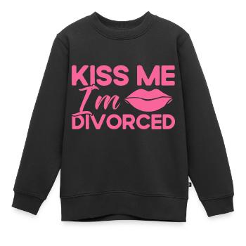 Divorce Divorcé Don divorcé - Sweat Premium enfant bio - noir - Devant - AI Model Kid Female (0cm)