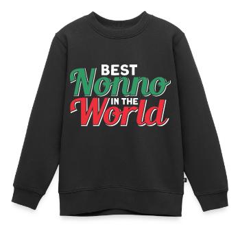 Großvater Vintage Großvater Opa - Kinder Premium Organic Sweatshirt - Schwarz - Vorne - AI Model Kid Female (0cm)