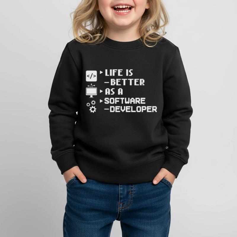 Software Development Software Developer Developer Kids Premium Organic Sweatshirt