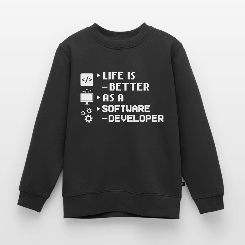 Software Development Software Developer Developer Kids Premium Organic Sweatshirt