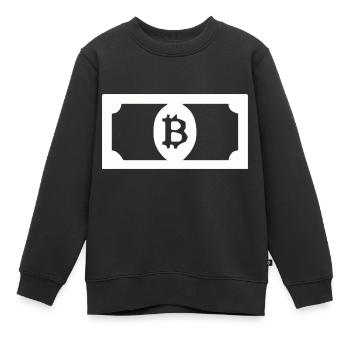 Bitcoin-Dollar - Kinder Premium Organic Sweatshirt - Schwarz - Vorne - AI Model Kid Female (0cm)
