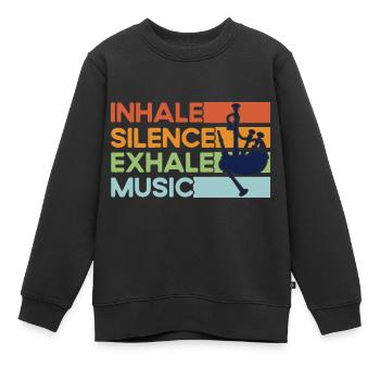 Schottische Dudelsäcke Dudelsackmusik Dudelsack Ge - Kinder Premium Organic Sweatshirt - Schwarz - Vorne - AI Model Kid Female (0cm)